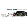 Load image into Gallery viewer, Dog Leash - CURIOUSER AND CURIOUSER/Flowers of Wonderland Collage
