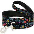 Load image into Gallery viewer, Dog Leash - CURIOUSER AND CURIOUSER/Flowers of Wonderland Collage
