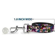 Dog Leash - Alice in Wonderland Kaleidoscope Scenes