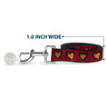 Load image into Gallery viewer, Dog Leash - Alice in Wonderland Queen's Hearts Reds/Black/Gold
