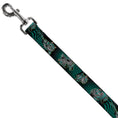 Load image into Gallery viewer, Dog Leash - Cheshire Cat 4-Poses Checkers Teal/Black
