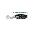 Load image into Gallery viewer, Dog Leash - Alice/Cheshire Cat/Flowers Poses2/FOLLOW ME TO WONDERLAND Black/Multi Color/White
