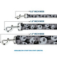 Load image into Gallery viewer, Dog Leash - Nightmare Before Christmas Jack Expression Stacked Black/Grays

