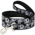 Load image into Gallery viewer, Dog Leash - Nightmare Before Christmas Jack Expression Stacked Black/Grays
