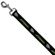 Dog Leash - Cars 3 JACKSON STORM Pose/STRIPE Black/Greens