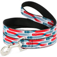 Load image into Gallery viewer, Dog Leash - Cars 3 Cars Crossing White/Blues/Reds
