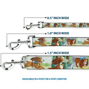 Dog Leash - Lady 3-Scene Poses