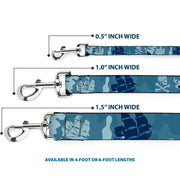 Dog Leash - Jack Sparrow's Flag Icons/Black Pearl/Sharks Blues