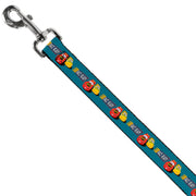 Dog Leash - Cars 3 Lightning McQueen/Cruz Ramirez Pose RACE READY Blue/Yellow/Red