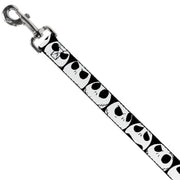 Dog Leash - Nightmare Before Christmas 7-Jack Expressions CLOSE-UP Black/White