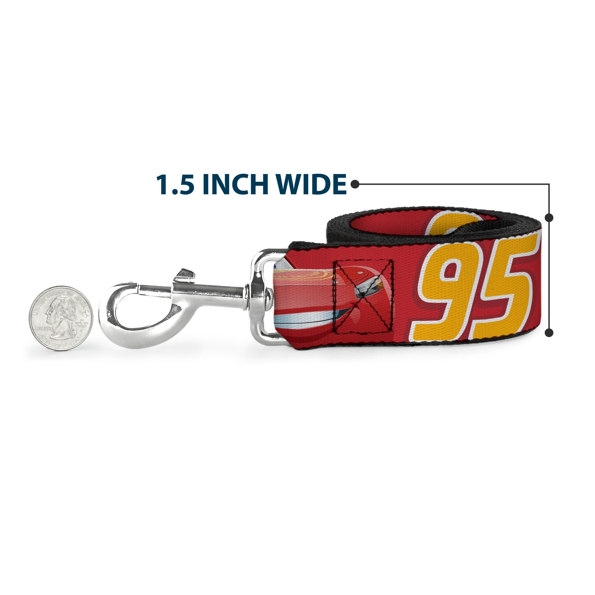 Dog Leash - Donald Duck Face/Poses Scattered Blue/White/Red/Yellow