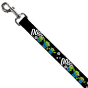 Dog Leash - Toy Story 3-Aliens OOOOOHHH Black/White/Gray