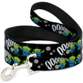Load image into Gallery viewer, Dog Leash - Toy Story 3-Aliens OOOOOHHH Black/White/Gray

