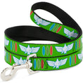 Load image into Gallery viewer, Dog Leash - Toy Story Buzz Lightyear Bounding Space Ranger Logo/Buttons Green/White/Blue/Red
