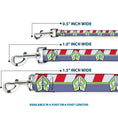Load image into Gallery viewer, Dog Leash - Toy Story Buzz Lightyear Space Ranger Logo/Striping Red/White/Green/Purple
