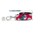 Load image into Gallery viewer, Dog Leash - Toy Story Buzz Lightyear Space Ranger Logo/Striping Red/White/Green/Purple
