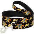 Load image into Gallery viewer, Dog Leash - Toy Story BUZZ LIGHTYEAR Running Pose/Stars Black/Orange/Yellow
