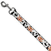 Dog Leash - Toy Story Woody Bounding Cowboy Cow Print White/Black/Brown
