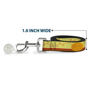 Dog Leash - Toy Story Jessie Bounding Cowboy Buckle Lasso Stripe Yellow/Red/Brown