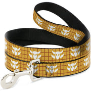 Dog Leash - Toy Story Woody Plaid Shirt/Cowboy Bull Icon Gold/Red/White