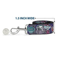 Load image into Gallery viewer, Dog Leash - Minnie Mouse Bow Ears Monogram/Dots Purple/White
