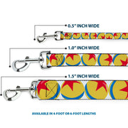 Dog Leash - Disney Pixar Luxo Ball Repeat White/Yellow/Blue/Red