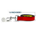 Load image into Gallery viewer, Dog Leash - MICKEY Smiling Up Pose Flip/Buttons Yellow/Black/Red
