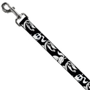 Dog Leash - Nightmare Before Christmas Zero Expressions Black/White