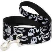Dog Leash - Nightmare Before Christmas Zero Expressions Black/White