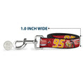 Load image into Gallery viewer, Dog Leash - Cars Lightning McQueen Smiling Pose/95 Reds/White/Orange
