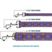 Dog Leash - Classic Aladdin Magic Carpet Tapestry Blue/Purple/Gold/Red