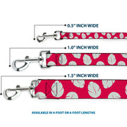 Dog Leash - Lilo & Stitch Bounding Lilo Dress Leaves Red/Ivory