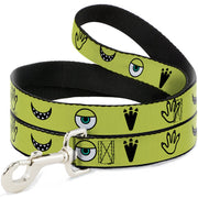 Dog Leash - Monsters Inc. Mike 4-Icons Greens/Black/White