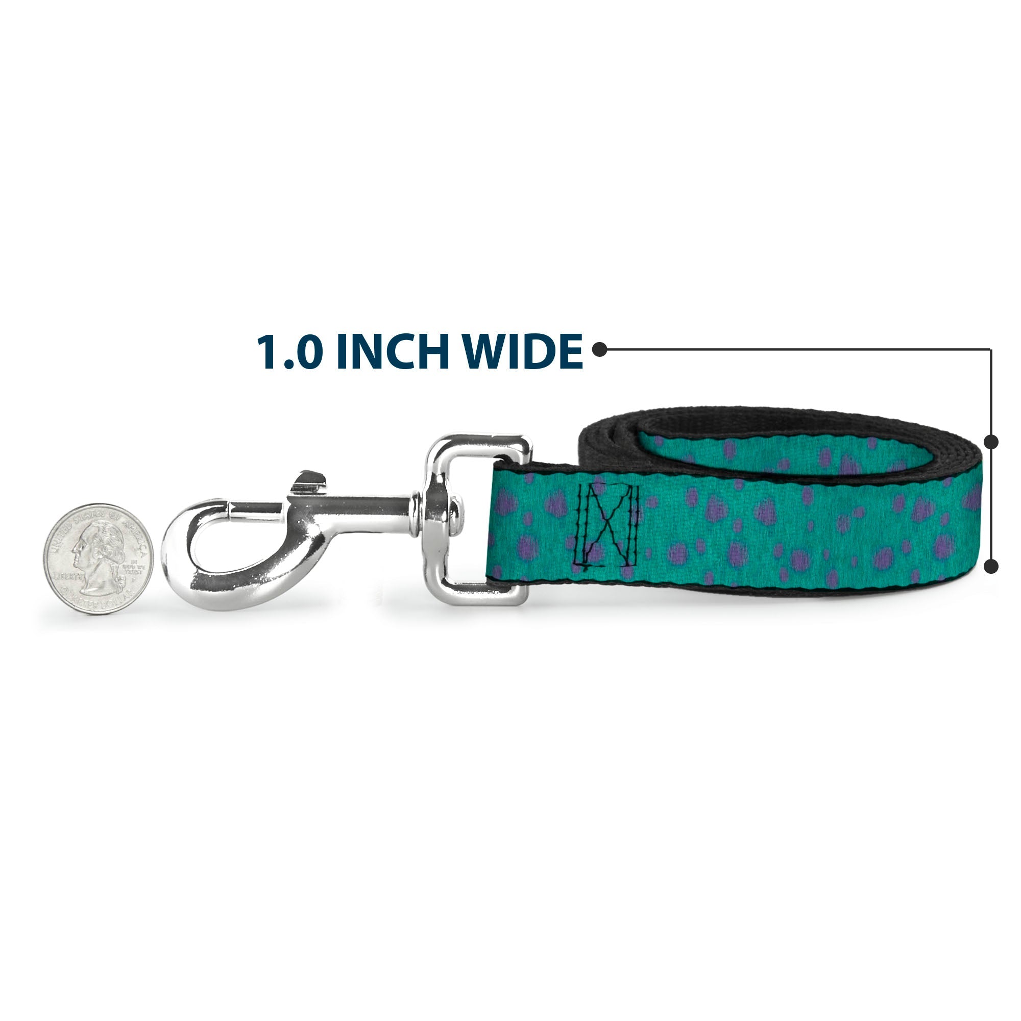Dog Leash - Monsters Inc. Sulley Bounding Spots Blue/Purple