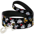 Load image into Gallery viewer, Dog Leash - Disney The Sensational Six Smiling Faces Black
