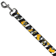 Dog Leash - Wall-E Poses/Stripe Black/White