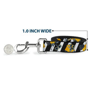 Dog Leash - Wall-E Poses/Stripe Black/White