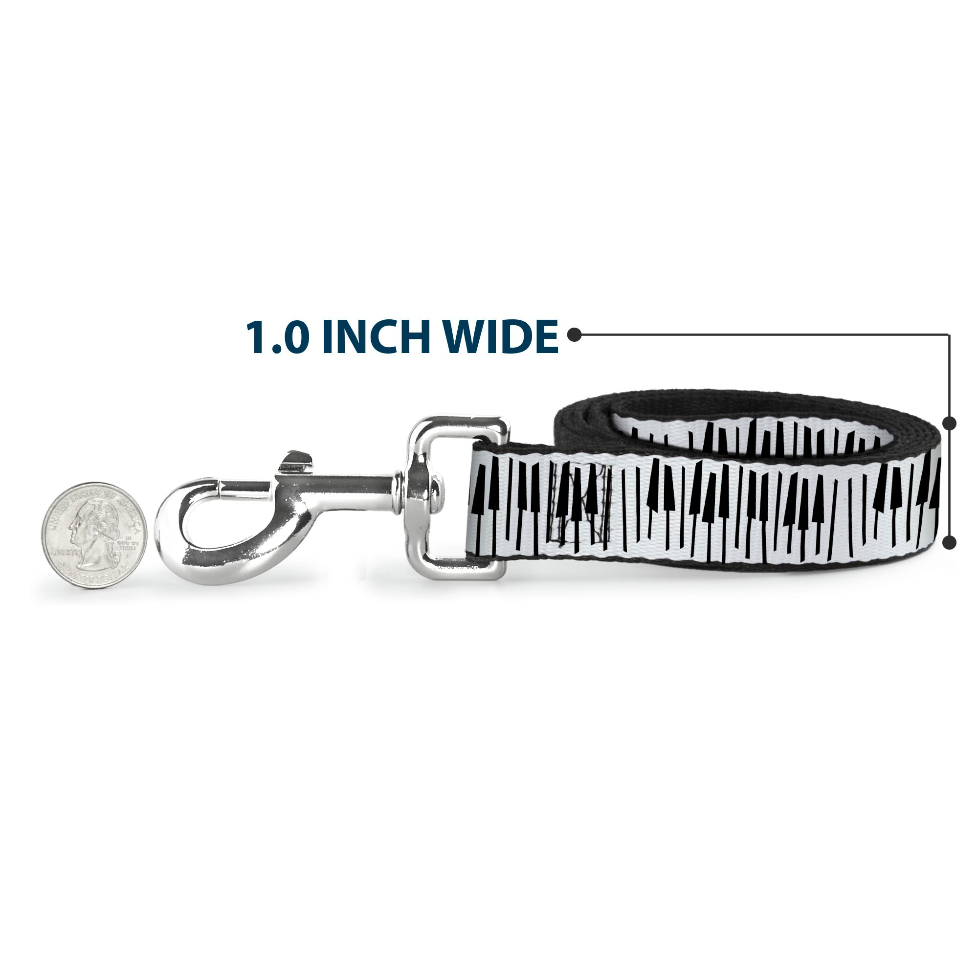 Dog Leash - Soul Piano Keys White/Black