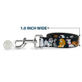 Load image into Gallery viewer, Dog Leash - Disney Dogs 6-Dog Group Collage/Paws Gray/Black
