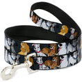Load image into Gallery viewer, Dog Leash - Disney Dogs 6-Dog Group Collage/Paws Gray/Black
