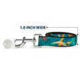 Load image into Gallery viewer, Dog Leash - Luca and Alberto Sea Monsters Swimming Poses Turquoise Blues
