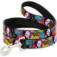Load image into Gallery viewer, Dog Leash - Cruella de Vil Cruell World and Round Badge Icons Collage
