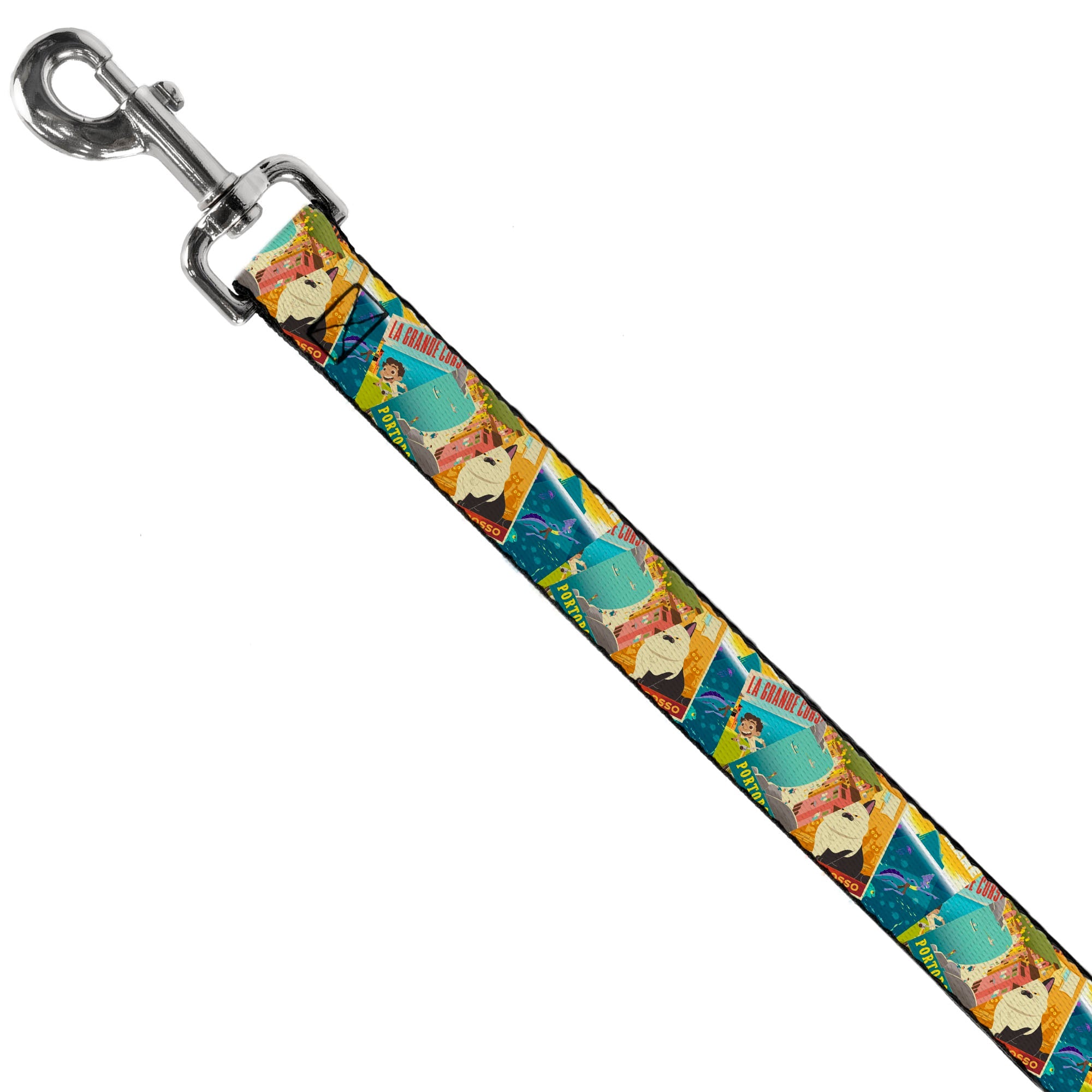 Dog Leash - Luca The Piazza Poster Collage Stacked