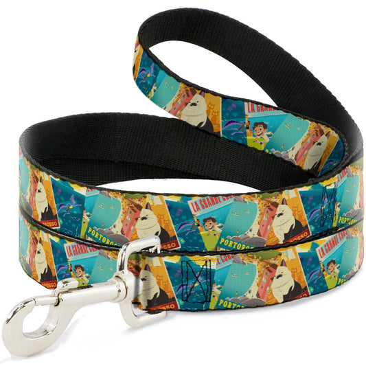 Dog Leash - Luca The Piazza Poster Collage Stacked