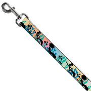 Dog Leash - Luca and Alberto Sea Monsters Underwater Silhouette Ombre/Black