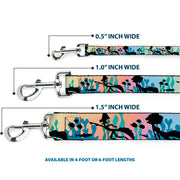 Dog Leash - Luca and Alberto Sea Monsters Underwater Silhouette Ombre/Black