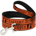 Load image into Gallery viewer, Dog Leash - Hocus Pocus THACKERY BINX Cat Silhouette Orange/Black
