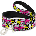 Load image into Gallery viewer, Dog Leash - CRUELLA DE VIL Safety Pin/Cruell World Pose Union Jack Punk Rock Blocks
