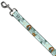 Dog Leash - Brave Merida Castle and Three Bear Brothers Pose with Script Greens