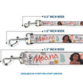 Load image into Gallery viewer, Dog Leash - Moana with Pua and Hei Hei Sail Pose with Script and Flowers Beige/Orange
